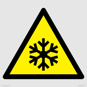 W010 Warning: Low temperature/freezing conditions